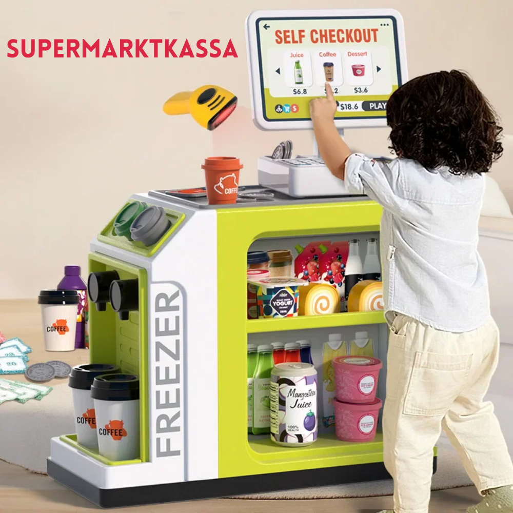 MiniMarkt – Supermarkt Speelset met Kassa en Boodschappen – Speelgoed