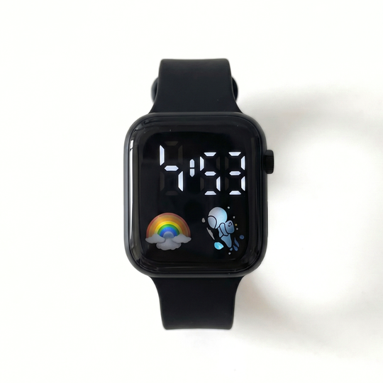 AstroGlow – Astronaut LED Horloge met Siliconen Band