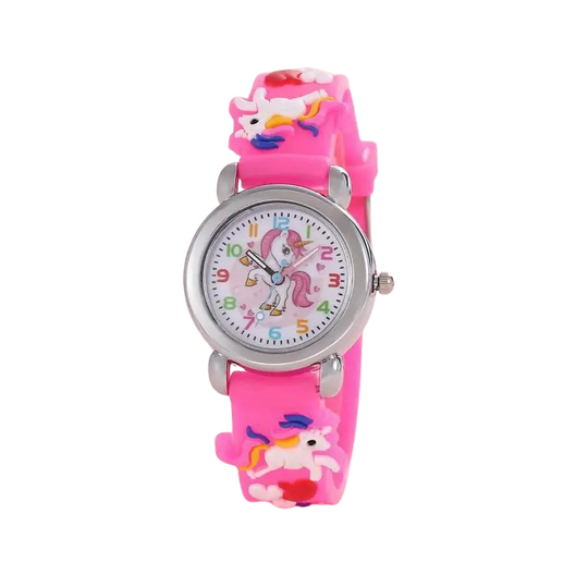 MiloWatch™ – Unicorn Cartoon Polshorloge voor Kinderen (Leeftijd 3–14 jaar)