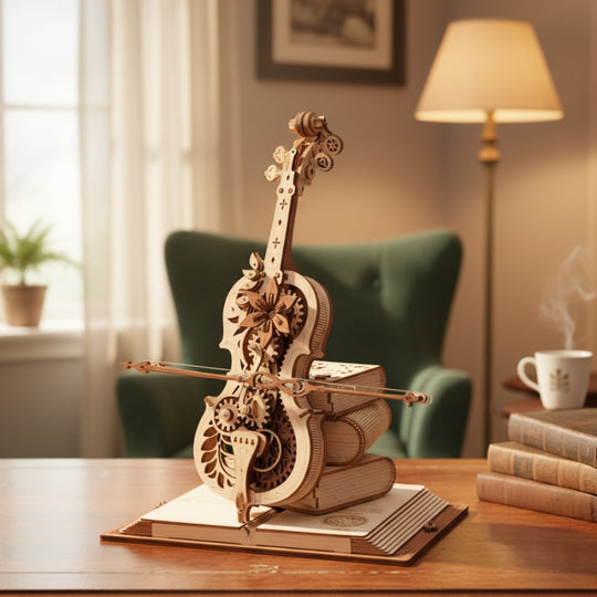 CelloMelody – DIY 3D Houten Cello Muziekdoos