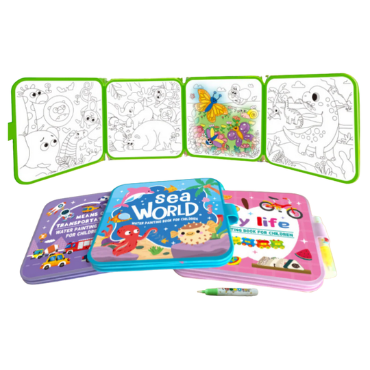 MiloDry™ – Herbruikbaar Waterverfboek voor Kleintjes