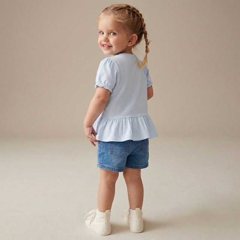 Ilaria – Bloemen Peplum T-shirt