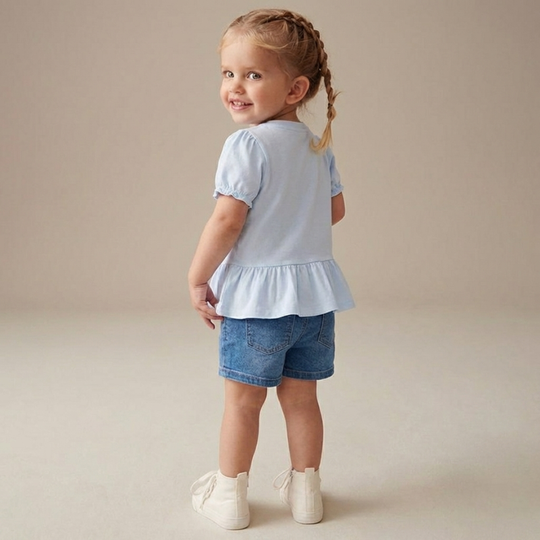 Ilaria – Bloemen Peplum T-shirt