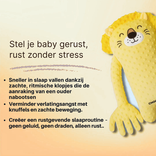 MiloBear™ -  het pluche slaapvriendje dat je baby in slaap wiegt - Slaap Knuffel