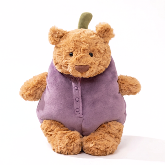 DressyCuddle – Teddybeer Knuffel met Outfit van Zacht Pluche