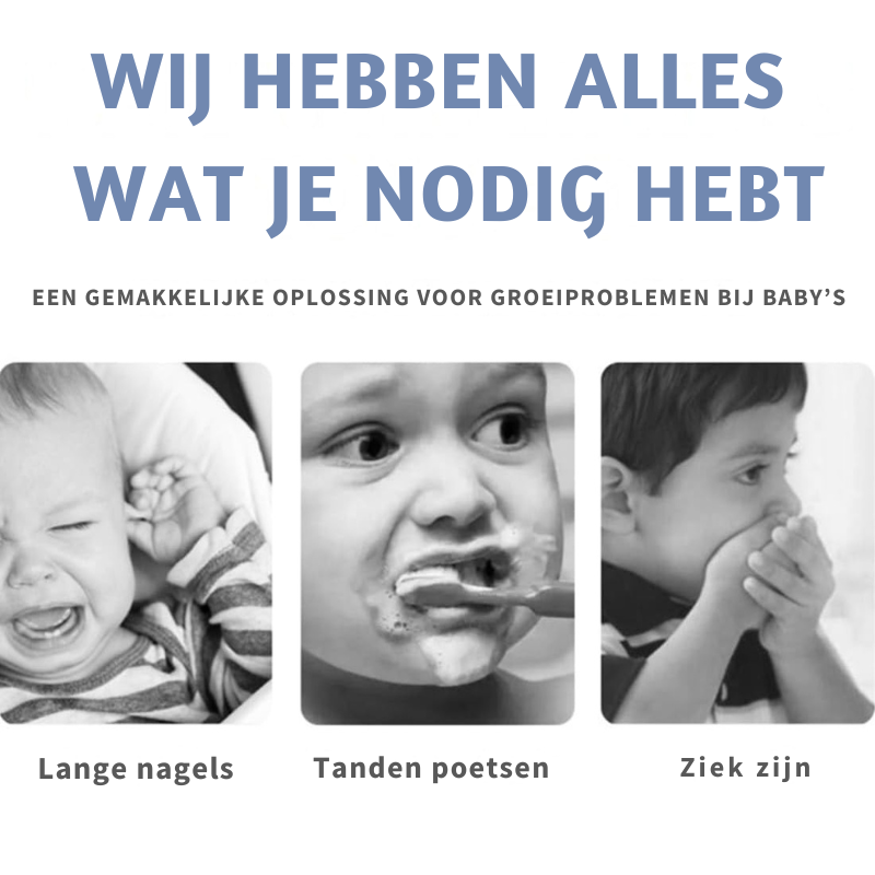 MiloBrush™ – Bear 3-pack U-vormige BPA-vrije Kindertandenborstels 2-6 Jaar