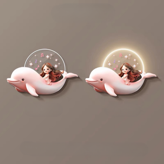 DolphinDream – Dolfijn Wandlamp voor Kinderkamer