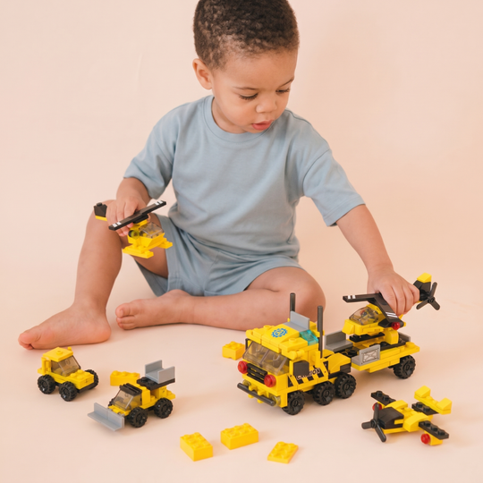 BuildForce – 6-in-1 Engineering Helikopter & Transport Bouwset (118 Stuks)
