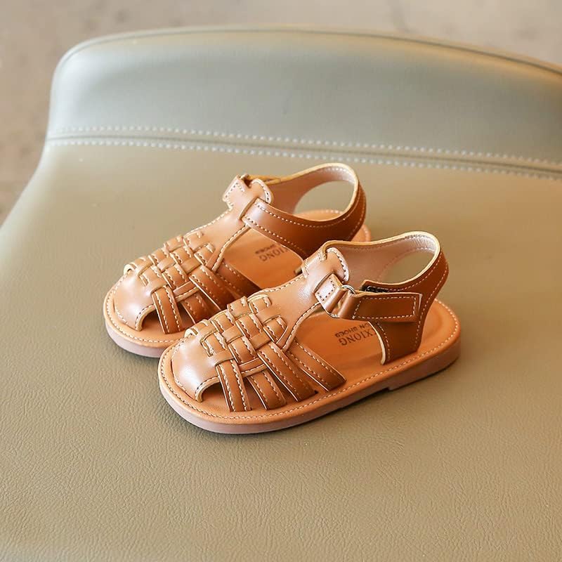 SunnyStrides™ – Lichtgewicht Geweven Kindersandalen met Klittenband