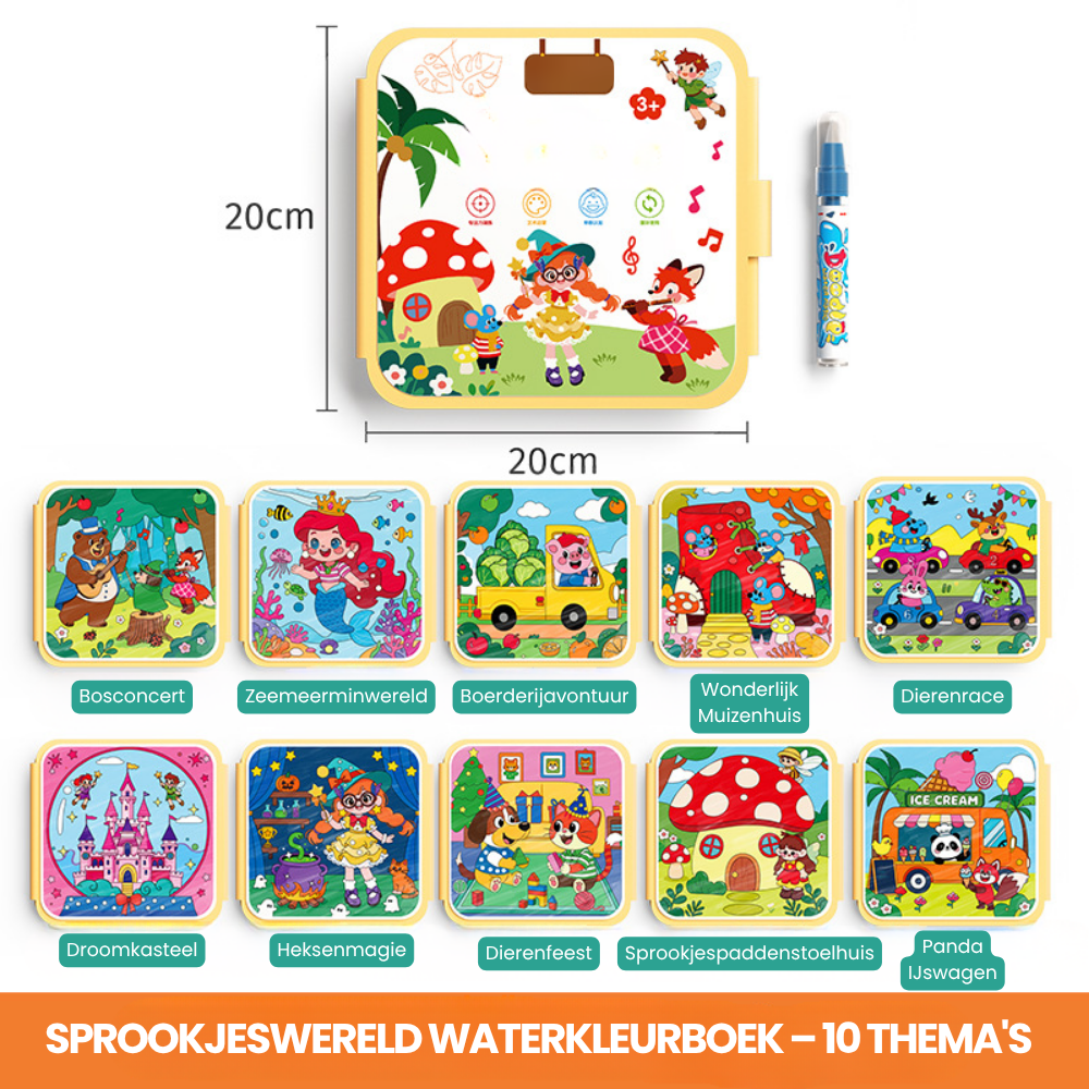 MagicDraw – Herbruikbaar Waterkleurboek voor Kinderen