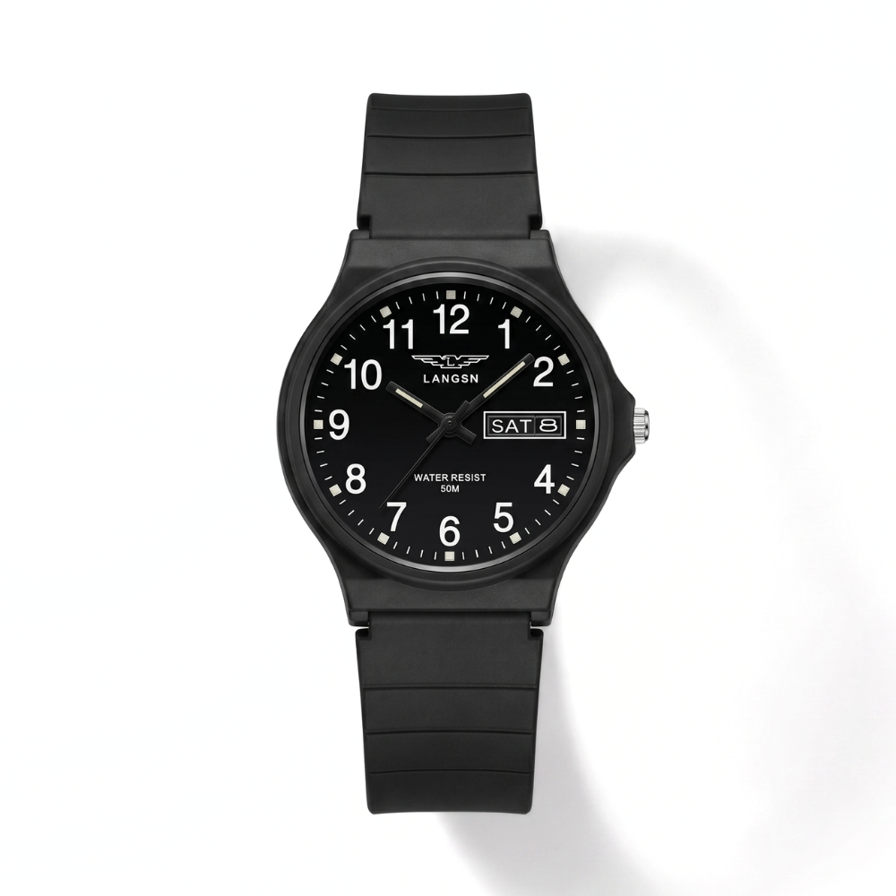 SportEase – Minimalistisch Quartz Sporthorloge