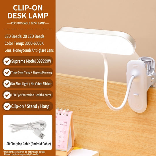 ClipStudy – Oplaadbare LED Klemlamp