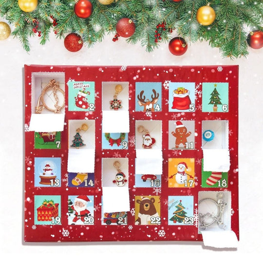 <font dir="auto" style="vertical-align: inherit;"><font dir="auto" style="vertical-align: inherit;">Bracelets de calendrier de l'Avent de Noël DIY transfrontaliers</font></font>