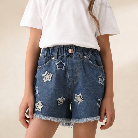 Linnea – Denim Sterren Broekjes