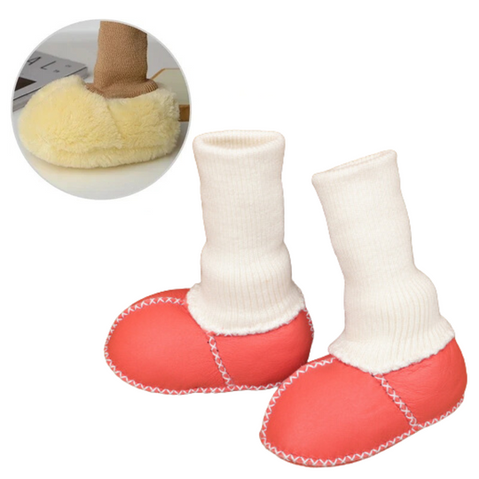 CozyFeet™ – Warme & Antislip Baby Sloffen voor Winterdagen
