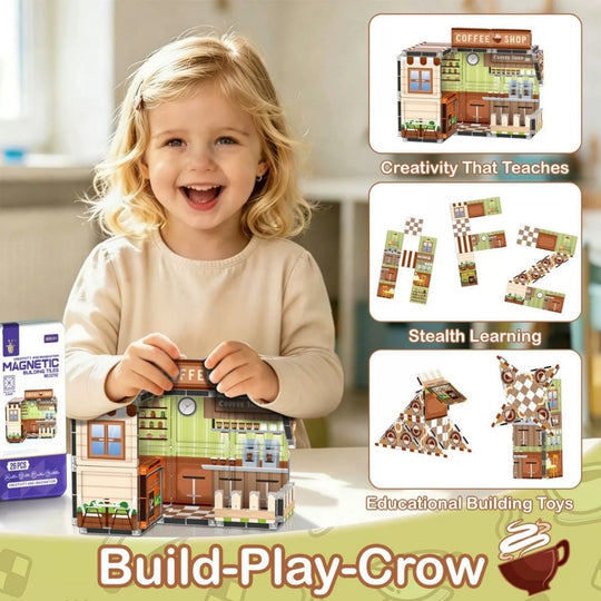 CoffeeBuild – Magnetische Bouwset met Koffiewinkel