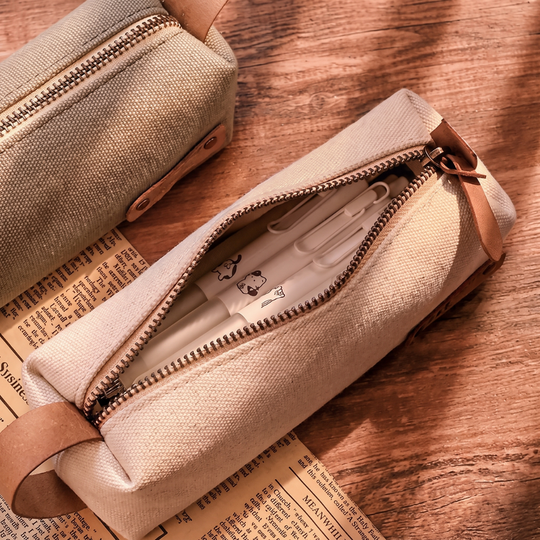 CanvasCarry – Vintage Canvas Etui met Handvat