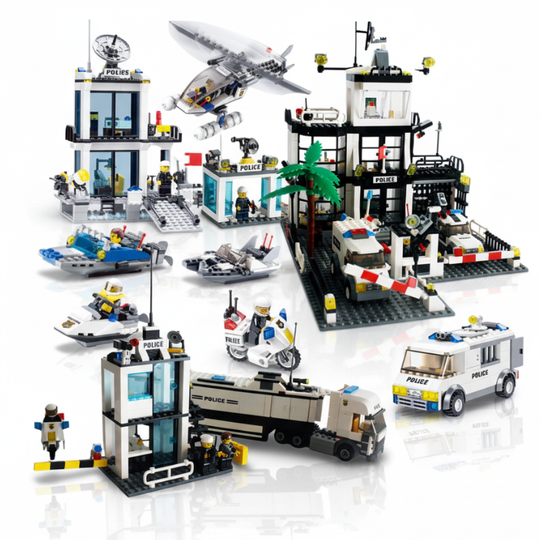 CityGuard™ – 631-delige Politiebureau Bouwset met Voertuigen