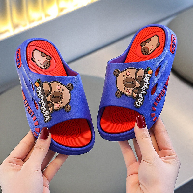 CapySport – Cartoon Capybara Kinderslippers