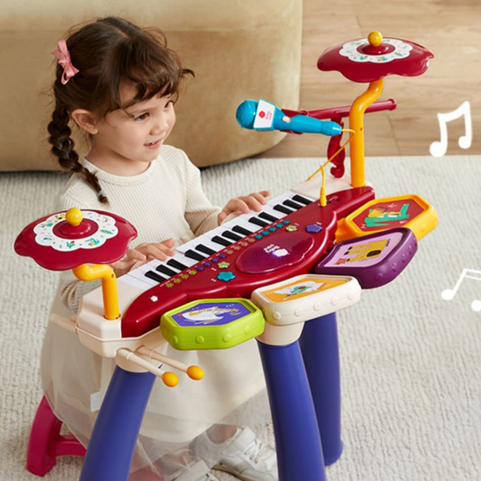 <font dir="auto" style="vertical-align: inherit;"><font dir="auto" style="vertical-align=" inherit>Mini piano électronique pour enfants Babycare, un jouet musical pour débutants, adapté aux garçons et aux filles.</font></font>
