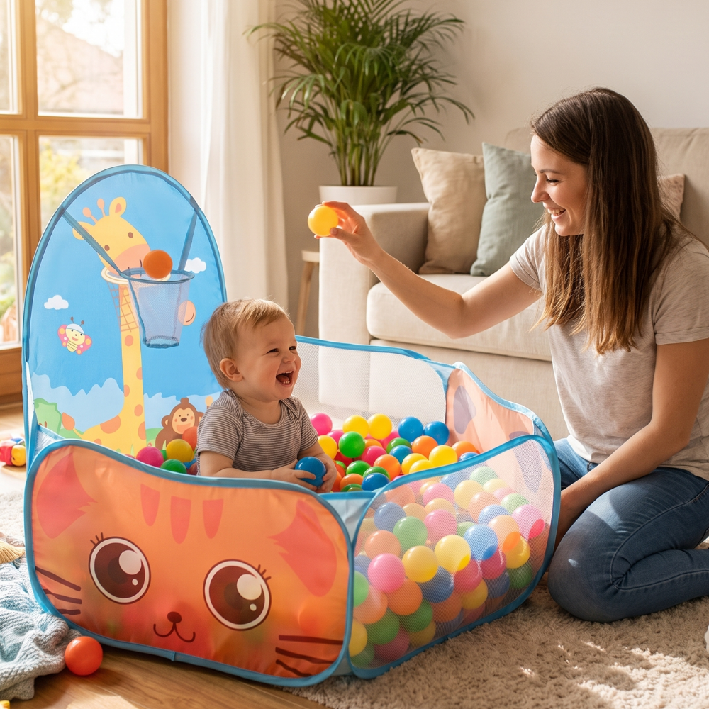 PlayJoy – Opvouwbare Ballenbak en Speelbox voor Kinderen