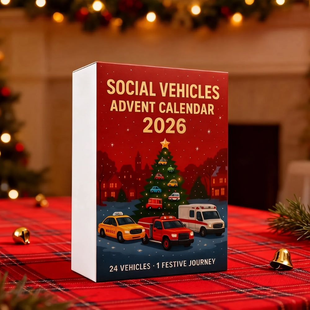 WielenCountdown – Voertuigen Adventskalender met Verrassingen
