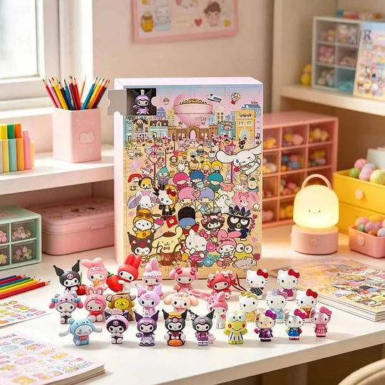 <font dir="auto" style="vertical-align: inherit;"><font dir="auto" style="vertical-align: inherit;">Calendrier de l'Avent de Noël - Nouveau calendrier de compte à rebours Sanrio KT Cat - Boîte aveugle Sanrio</font></font>