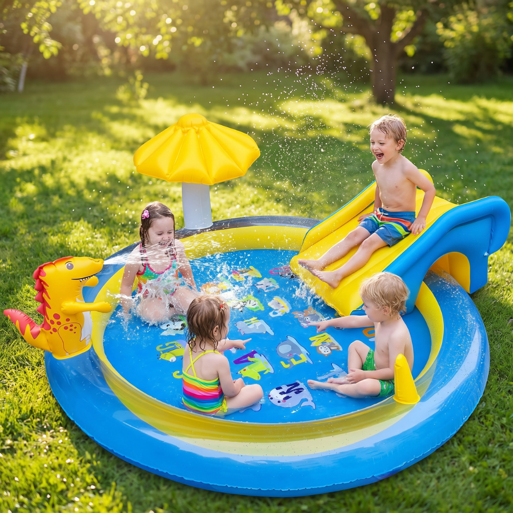 DinoSplash – Opblaasbaar Speelzwembad voor Kinderen