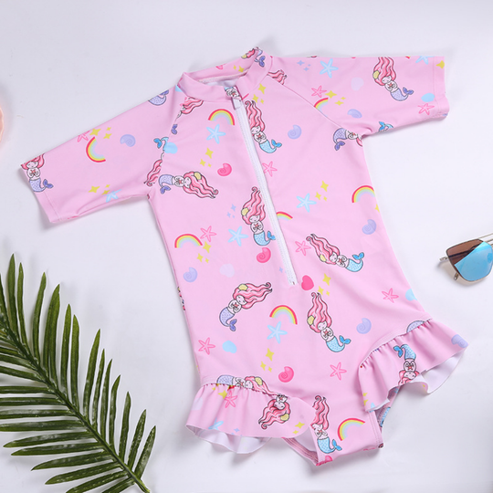 RainbowBloom – Eendelig Zwempak voor Meisjes