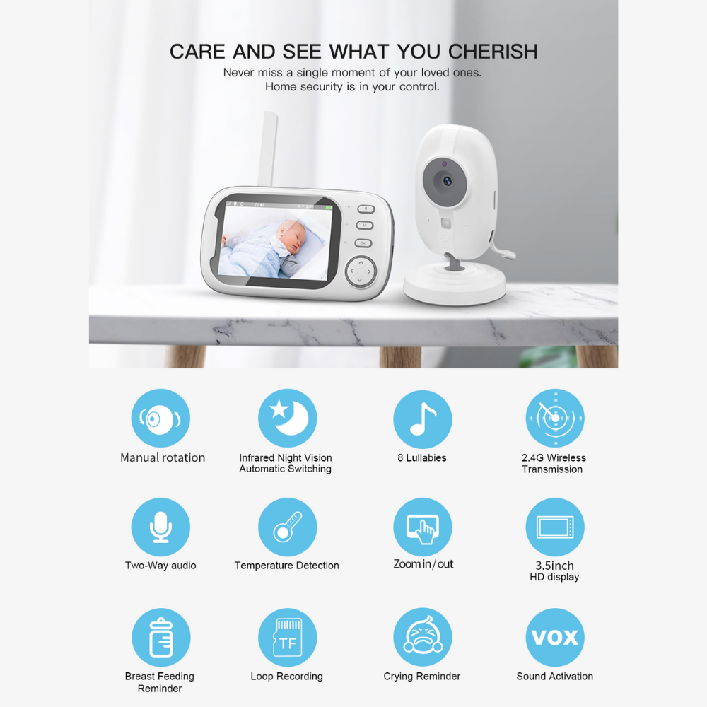 LullaView – Draadloze Babyfoon met Camera