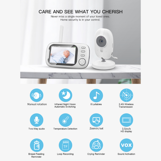 LullaView – Draadloze Babyfoon met Camera