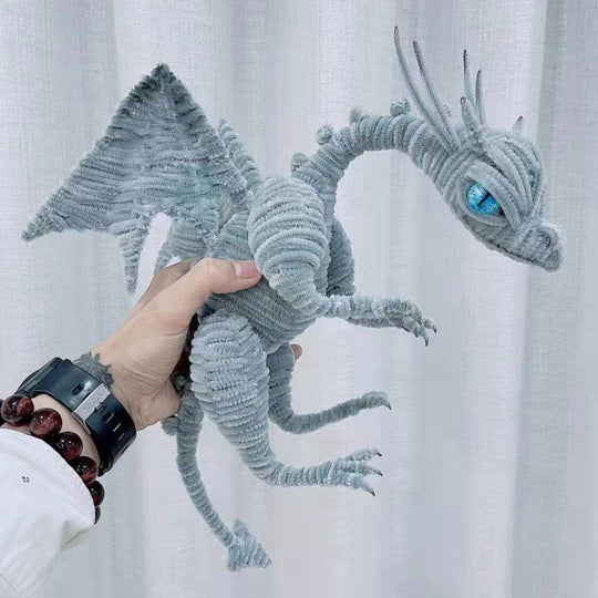 <font dir="auto" style="vertical-align: inherit;"><font dir="auto" style="vertical-align=" inherit>Kit de matériel pour poupée dinosaure en cure-pipe torsadé, matériaux de bricolage, bandes de peluche, cure-pipes créatifs en gros</font></font>