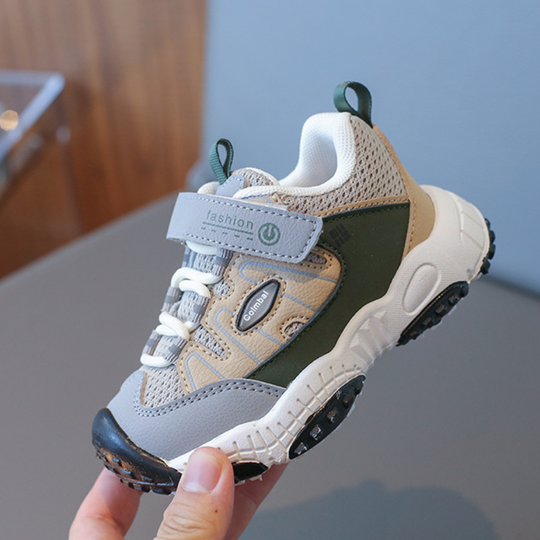 UrbanPlay – Jongens Mesh Sneakers met Klittenband en Antislip Zool
