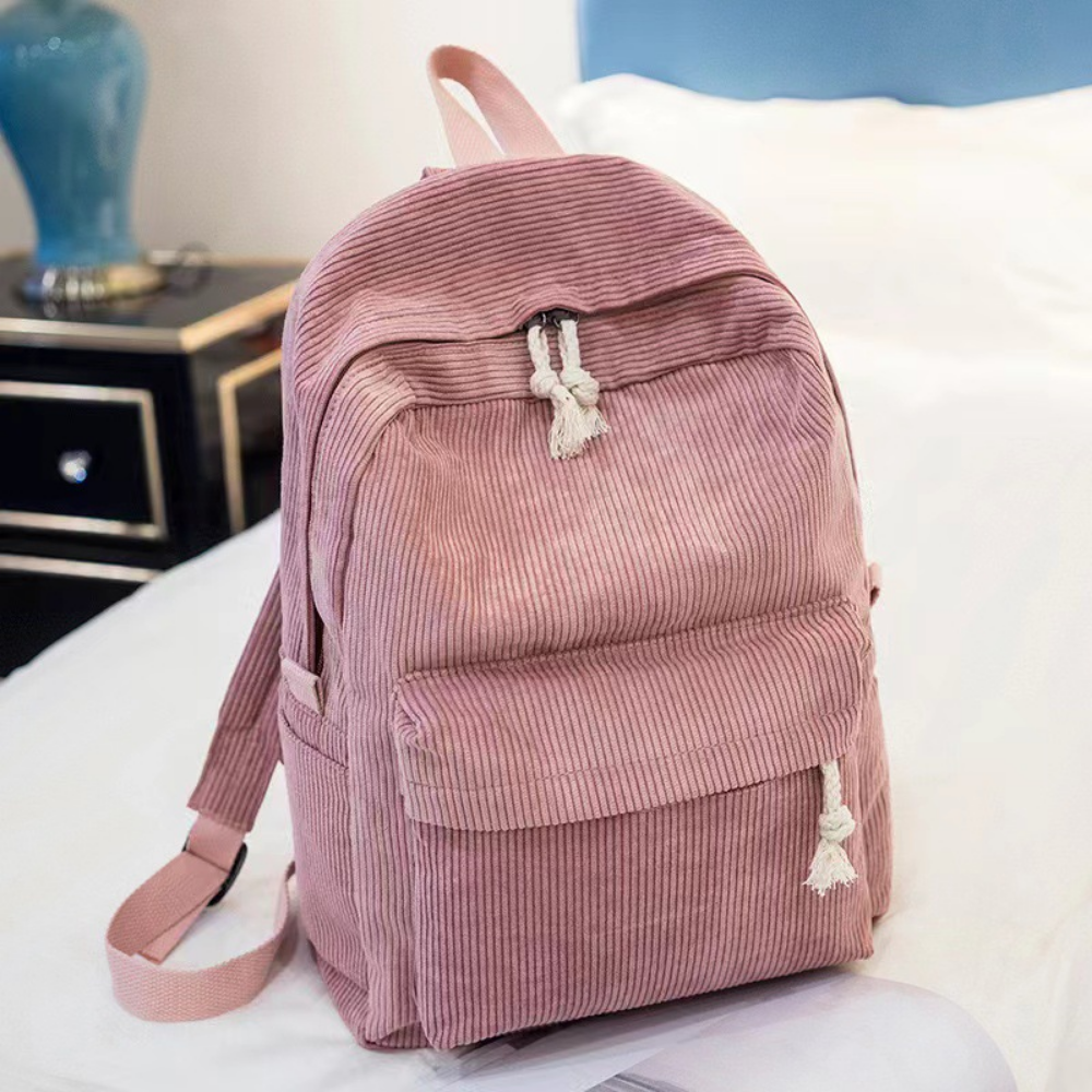 CorduroCarry – Corduroy Rugzak voor School en Dagelijks Gebruik