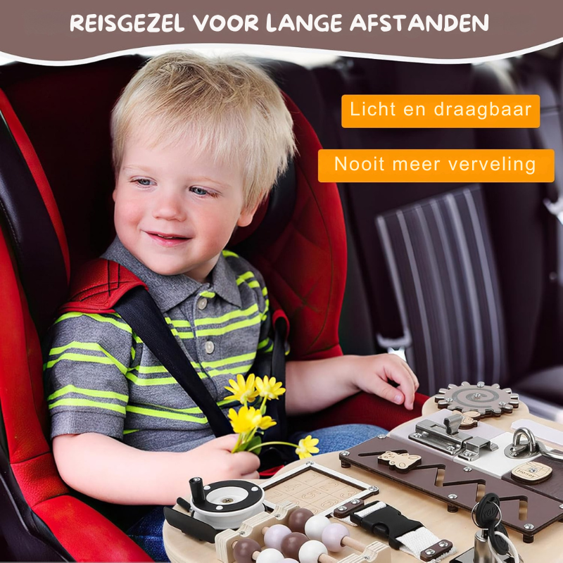 LearnBoard™ – Houten Activiteitenbord voor Kinderen