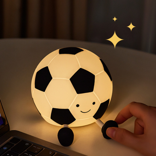 SoccerGlow – Siliconen Voetbal Nachtlamp met Touchbediening