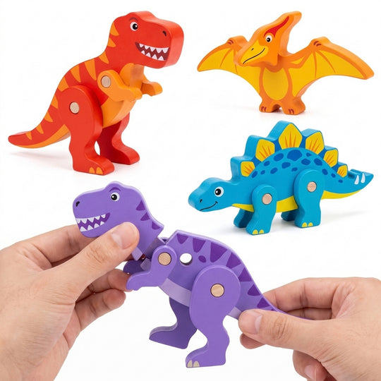 DinoBuild – Houten Dinosaurus Bouwset