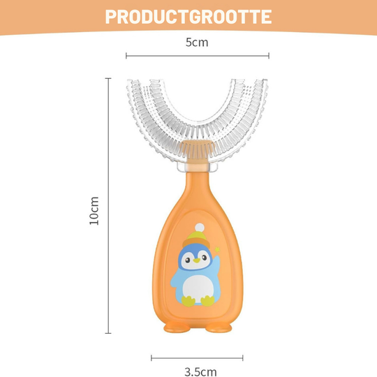 MiloBrush™ – 4-pack U-vormige BPA-vrije Kindertandenborstels 2-12 Jaar