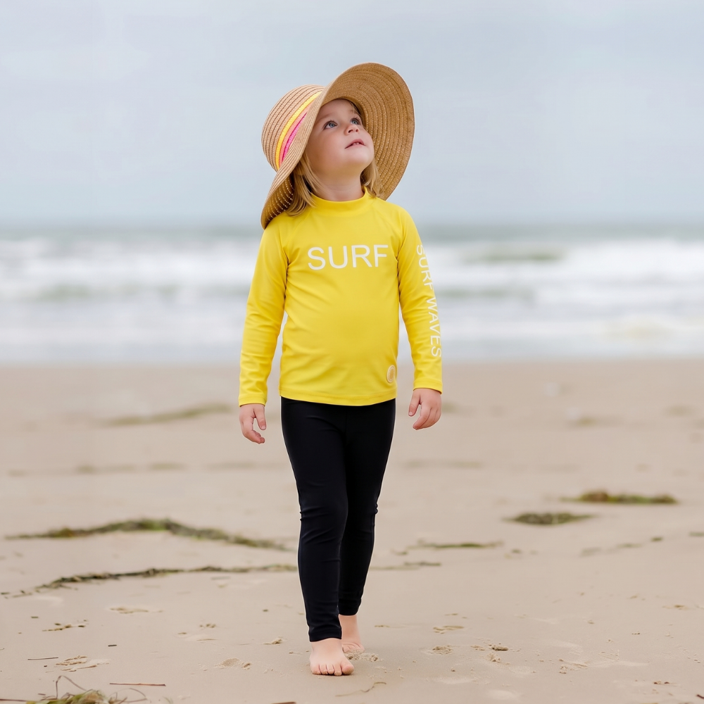 WaveGuard – Kinder Surfshirt met Lange Mouwen en UPF 50+