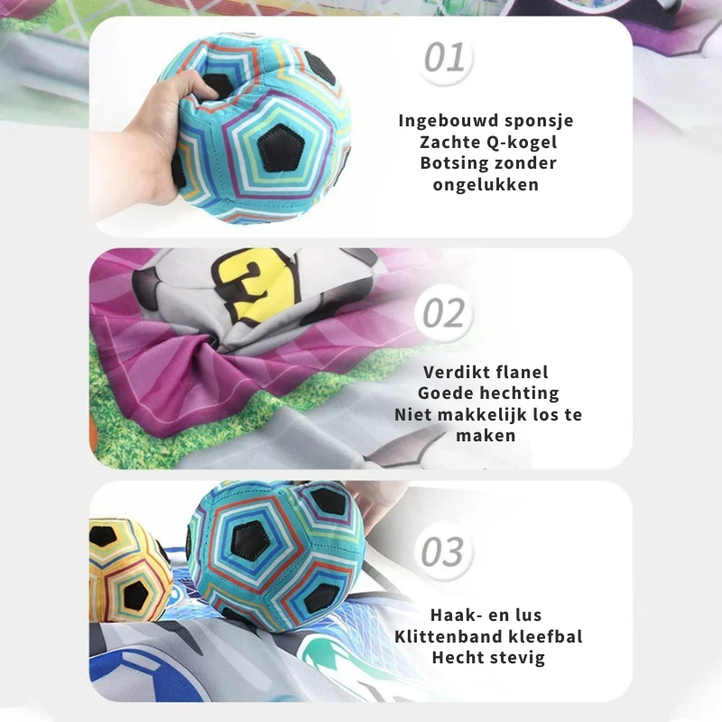 PlayGoal™ – Plakbare Voetbalmat voor Binnen & Buiten – Actief Speelplezier