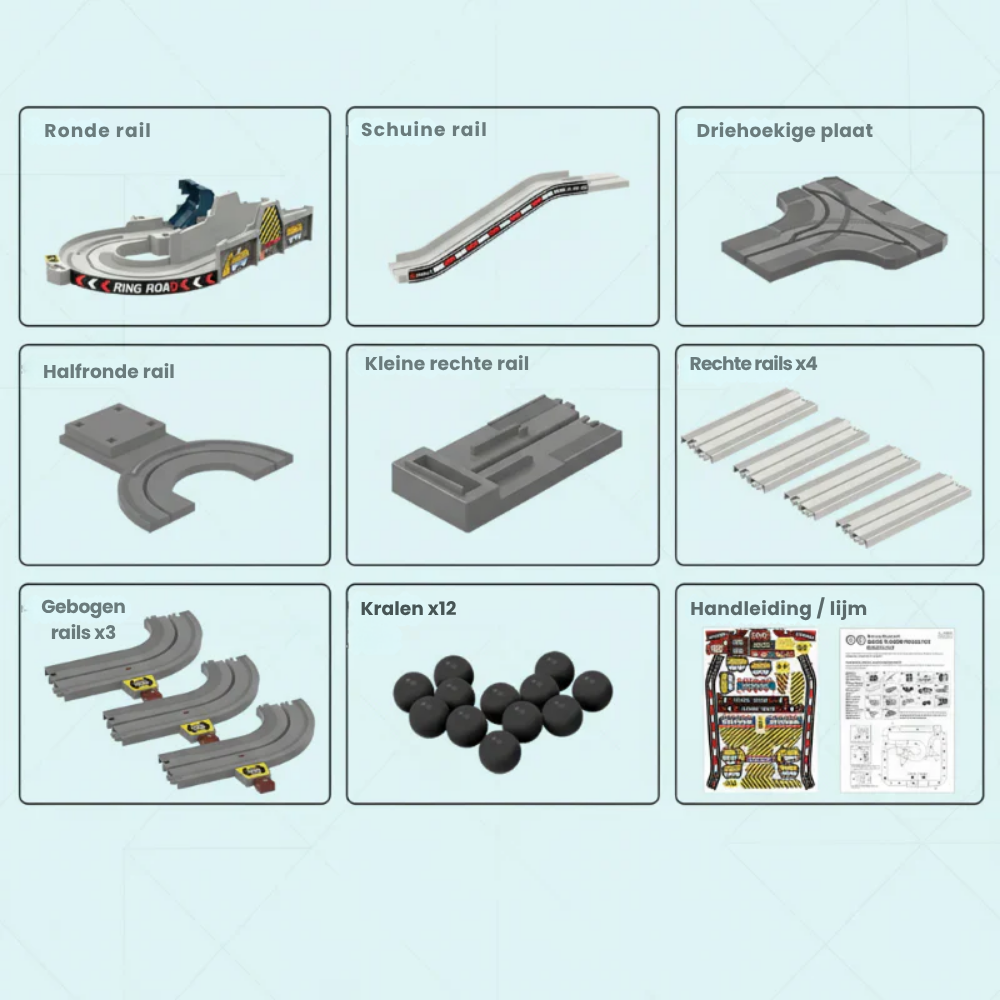 BuildTrack – Elektrische Bouw Race Set