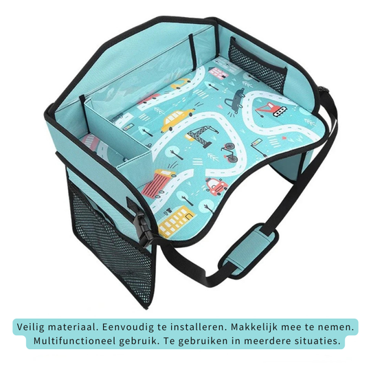 TravelMate™ – Draagbare Kinder Autostoel Tafel – Veilig & Comfortabel