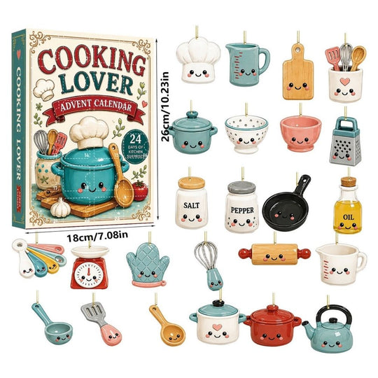 Calendrier de l'Avent de Noël 2026 pour les passionnés de cuisine (Mystery Box)