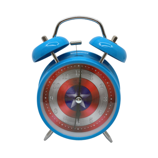 <font dir="auto" style="vertical-align: inherit;"><font dir="auto" style="vertical-align: inherit;">Nouveau réveil double cloche populaire Avengers, Spider-Man, Iron Man, Captain America, Batman pour garçons</font></font>