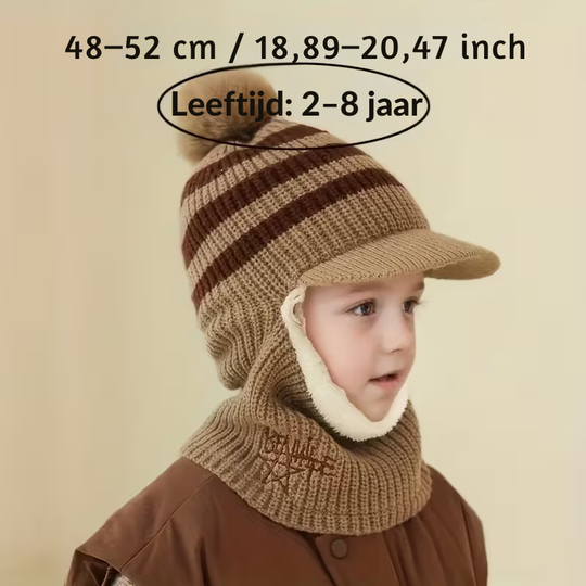 FrostGuard™ – Jongens Wintermuts met Nekbescherming