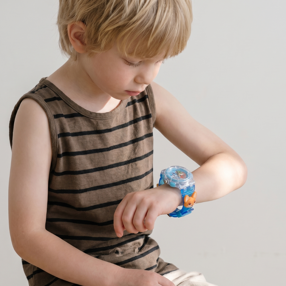 ZooFlash – LED Horloge met Vos & Konijn