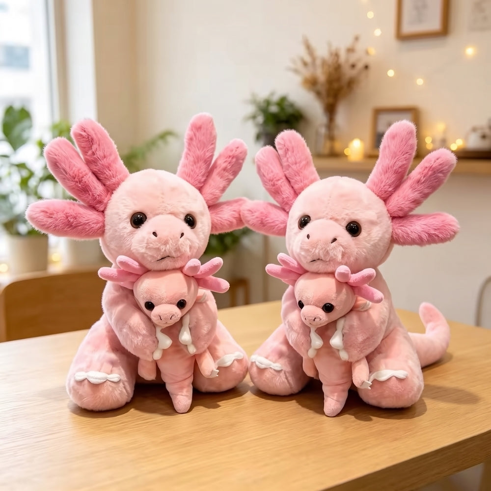AxolotlFamily – Axolotl Knuffel met Baby