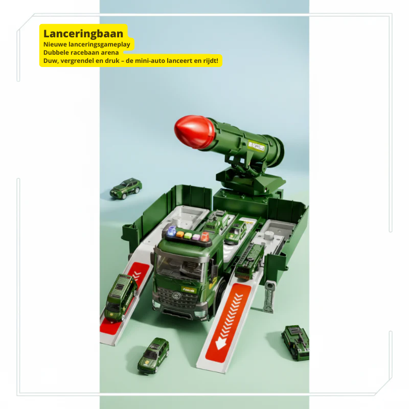 BattleRover™ – Stoere Militair Speelgoedtruck met Lanceermechanisme