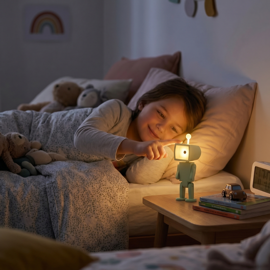 RoboGlow – Magnetische Robot Nachtlamp met Verstelbaar Design