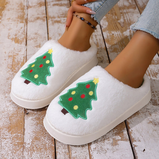 TreeStep – Warme Kerstboom Pantoffels